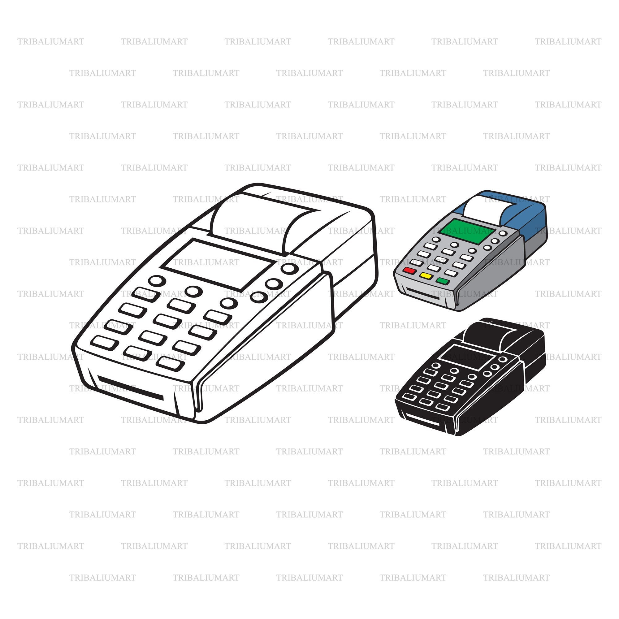 Point Of Sale Machine Card Swipe  Great PowerPoint ClipArt for  Presentations 