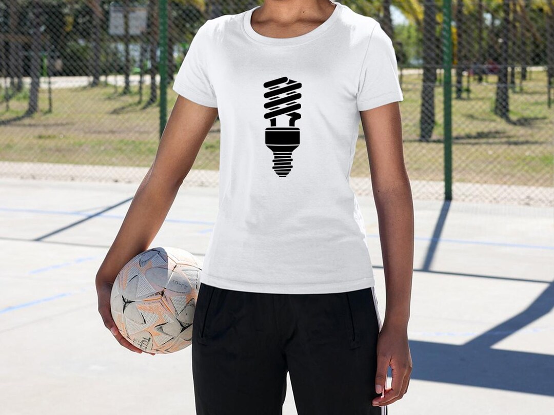 Compact Fluorescent Lamp SVG. CFL Bulb Illustration, Energy Saving ...