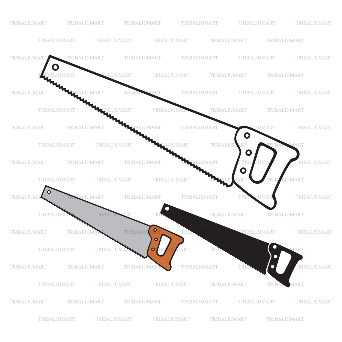 Hand saw. Cut files for Cricut. Clip Art eps svg pdf png Etsy
