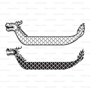 Dragon boat festival illustration. Cut files for Cricut. Clip Art silhouettes (eps, svg, pdf, png, dxf, jpeg).