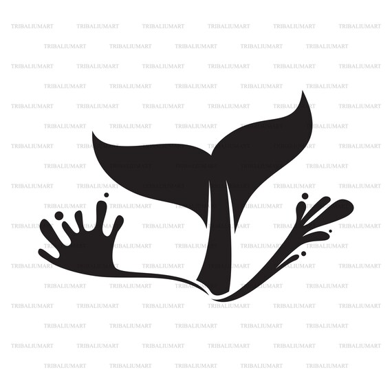 Whale Tail Cut Files For Cricut Clip Art Silhouette Eps Etsy