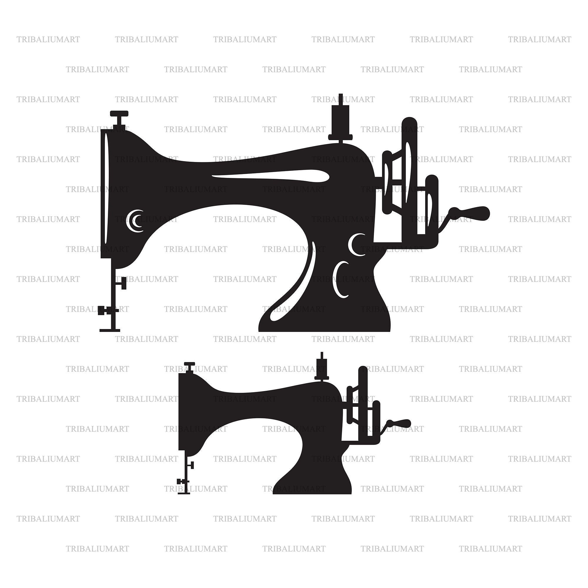 Sewing Machine. Cut Files for Cricut. Clip Art Silhouette Etsy