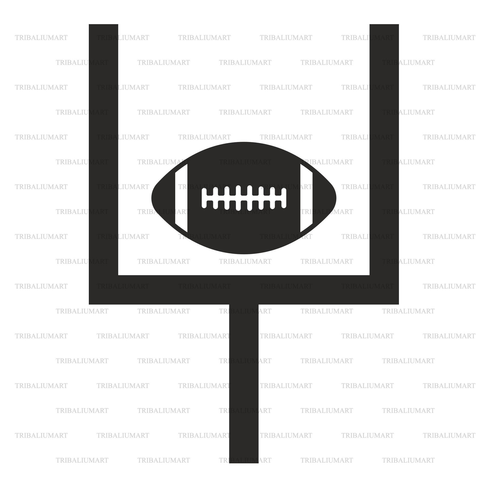 Football Post Svg American Football Goal Post SVG | Football Ball Sports Icon | NFL ...