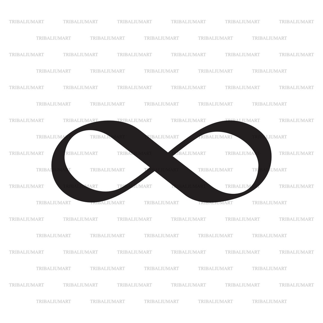 Infinity Sign. Cut Files for Cricut. Clip Art Silhouettes eps, Svg, Pdf