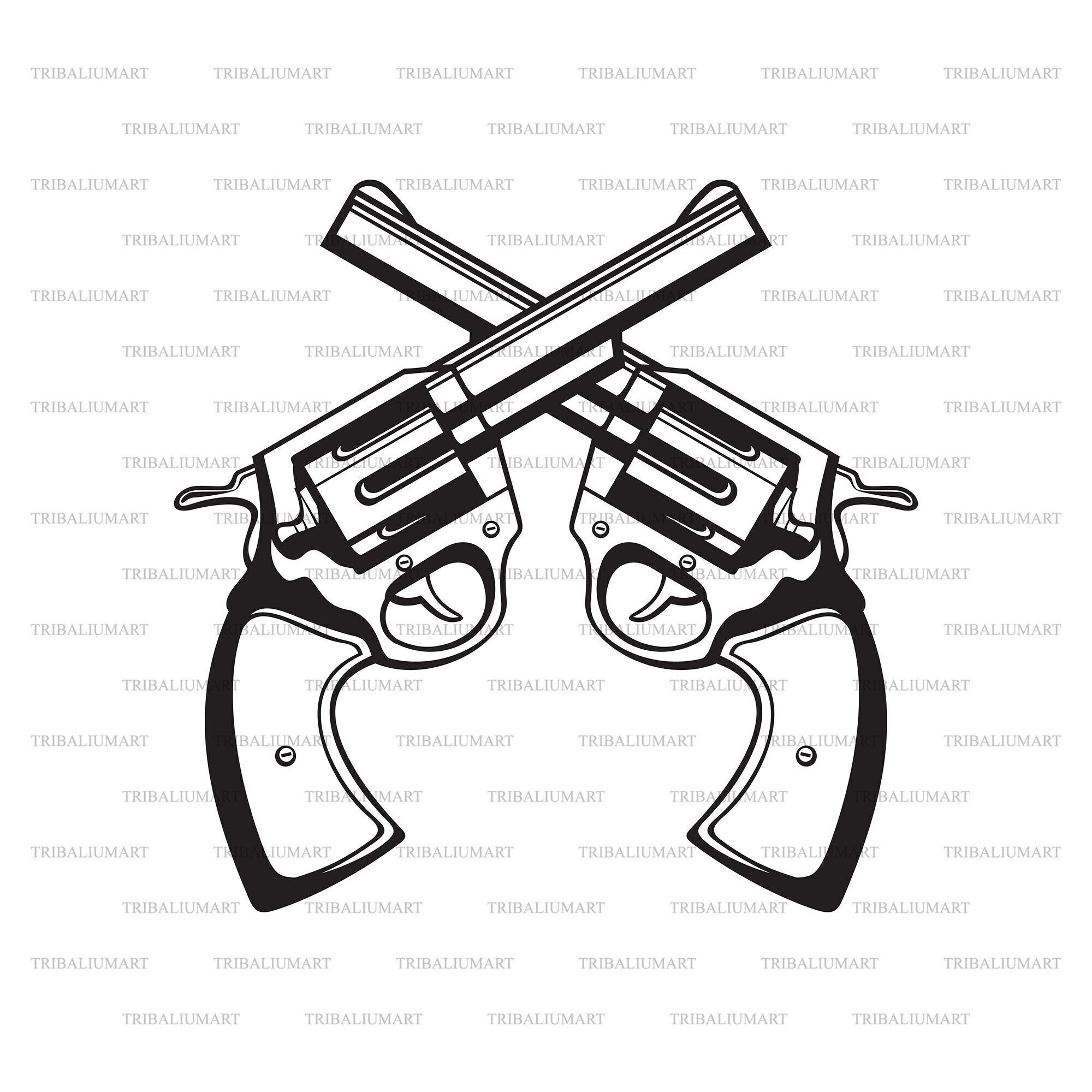 Crossed Handguns Revolver Gun Cut Files For Cricut Clip Art The Best crossed-handguns-revolver-gun-cut-files-for-cricut-clip-art-the-best