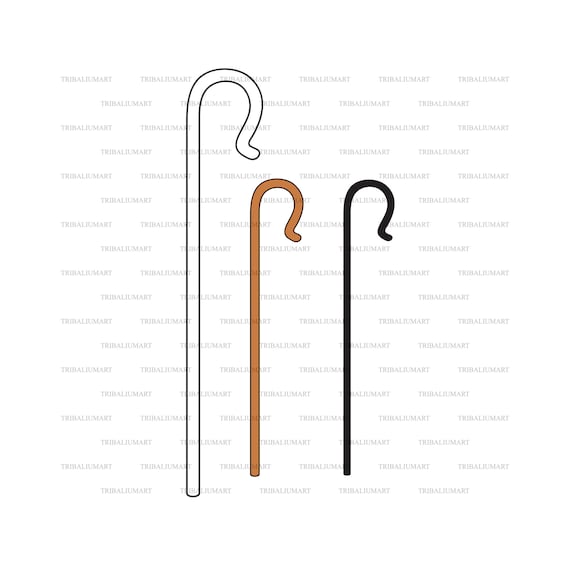 Shepherd Crook hook. Cut Files for Cricut. Clip Art eps Etsy UK