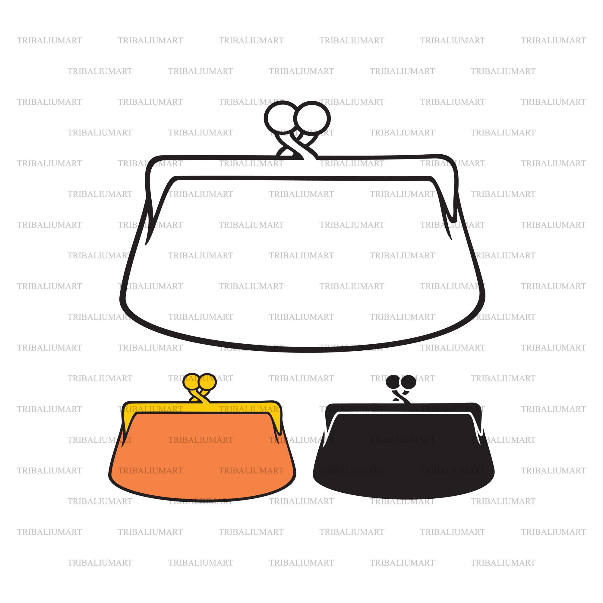 Purse Outline Vector PNG, Vector, PSD, and Clipart With Transparent  Background for Free Download | Pngtree