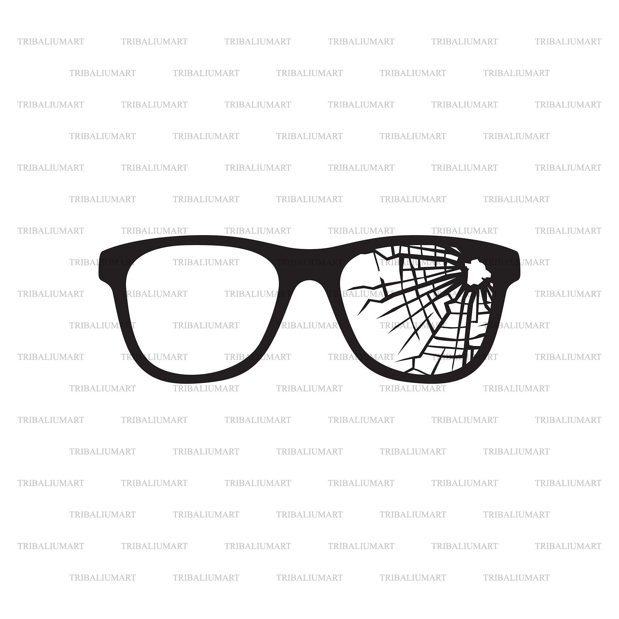 Broken Glasses Clip Art
