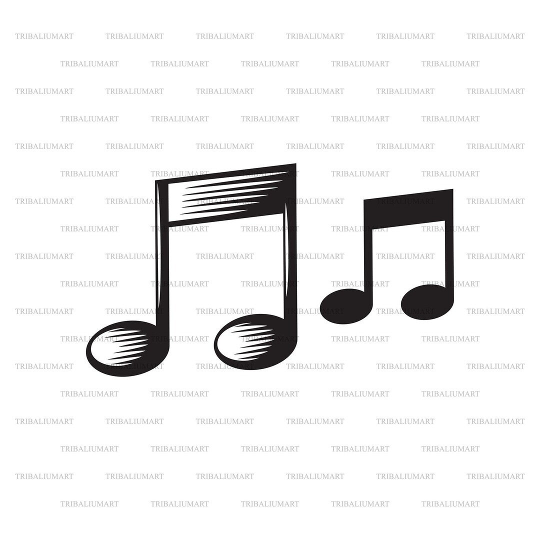 Music Note. Cut Files for Cricut. Clip Art Silhouette (eps, Svg, Pdf ...