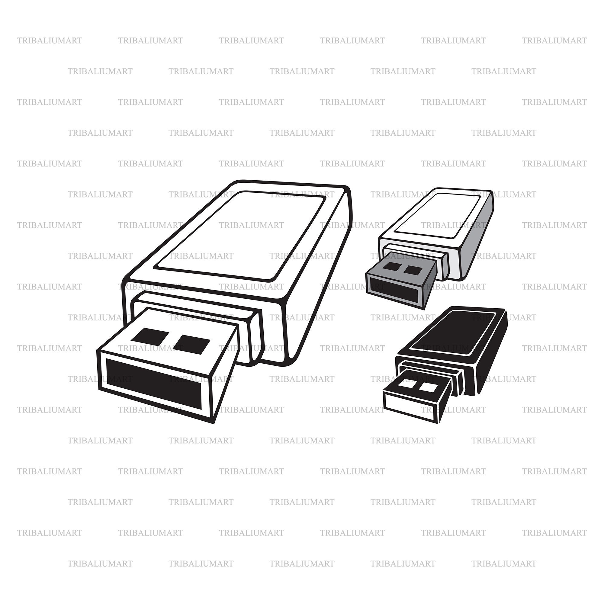 Flash Drive Usb And Memory Card Hand Drawn Sketch Stock Illustration -  Download Image Now - Business Finance and Industry, Byte, Cartoon - iStock