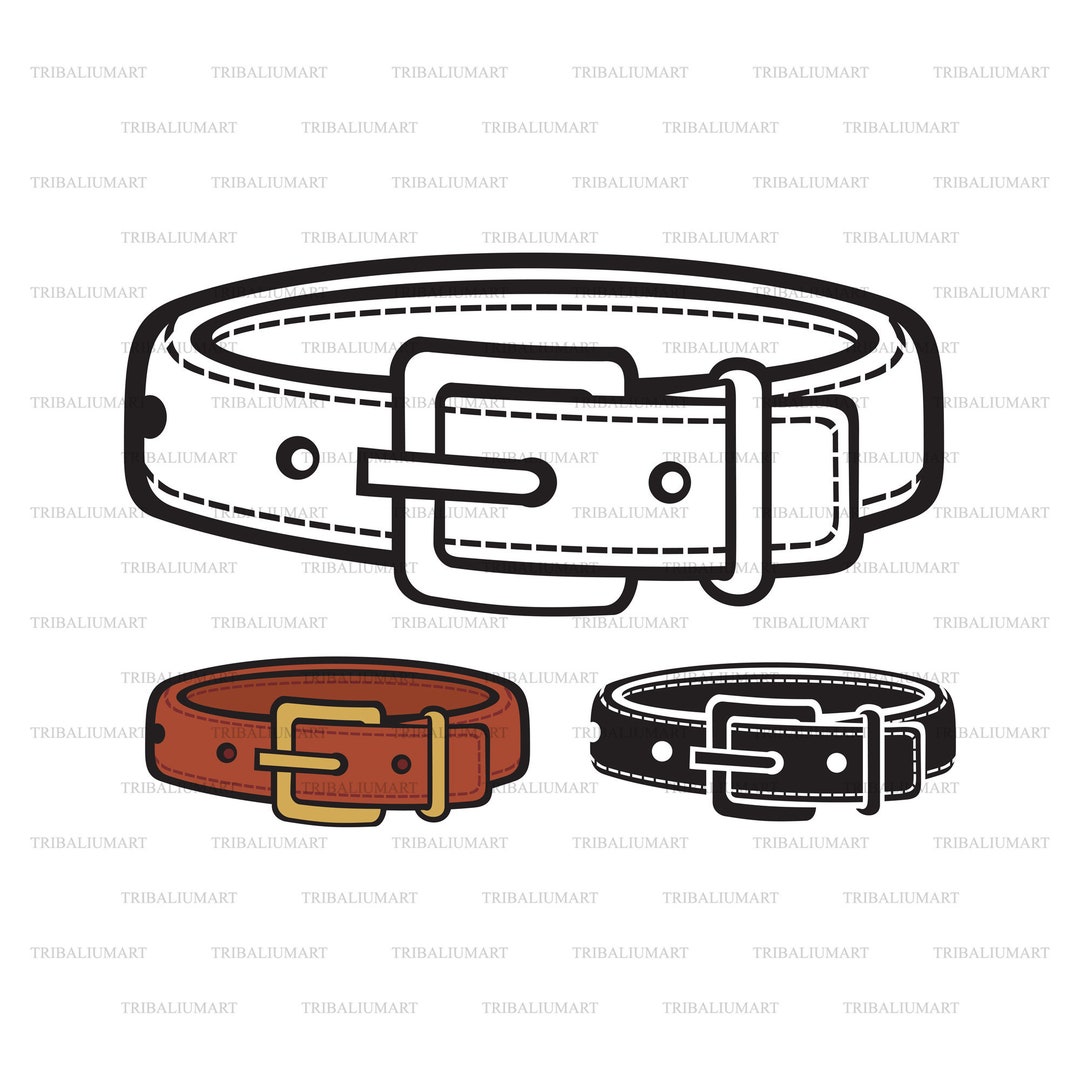 Dog Collar. Cut Files for Cricut. Clip Art eps, Svg, Pdf, Png, Dxf, Jpeg. Etsy
