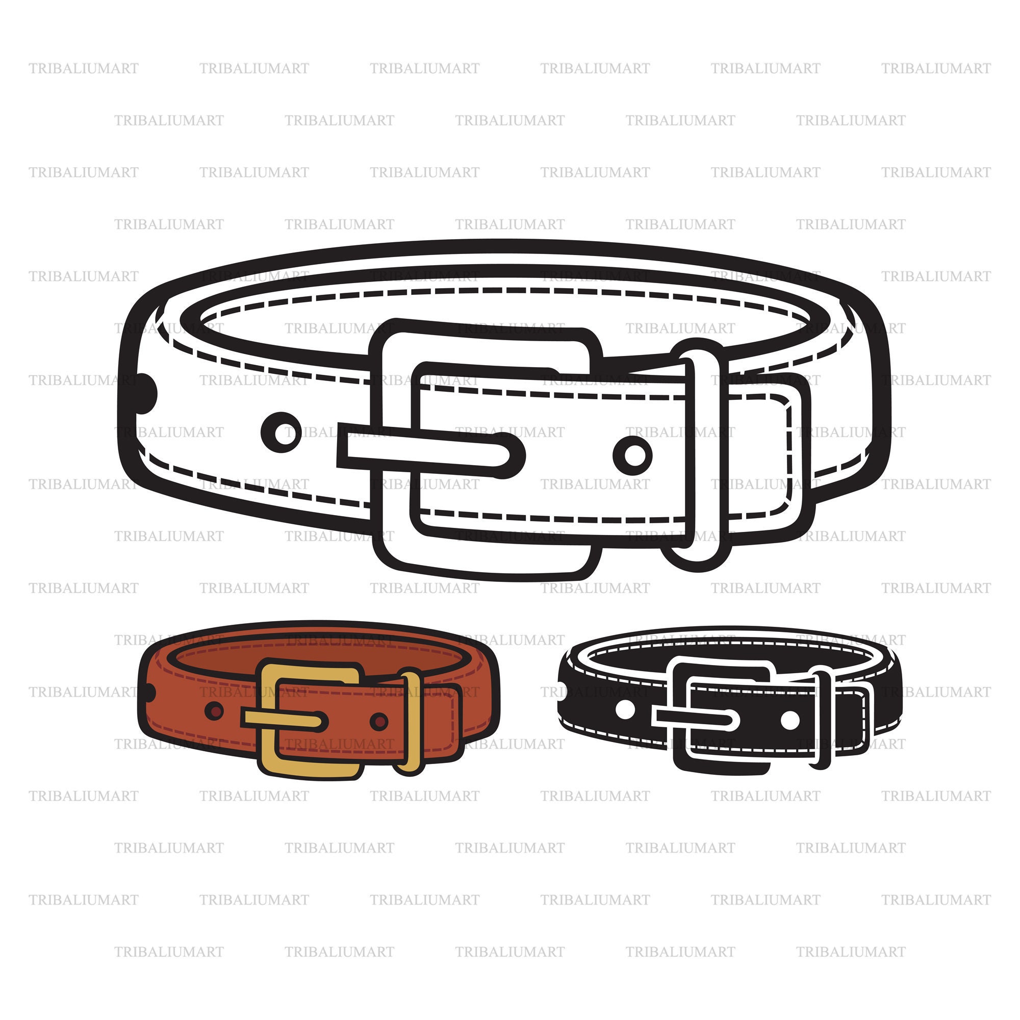Dog Collar. Cut Files for Cricut. Clip Art eps Svg Pdf Etsy