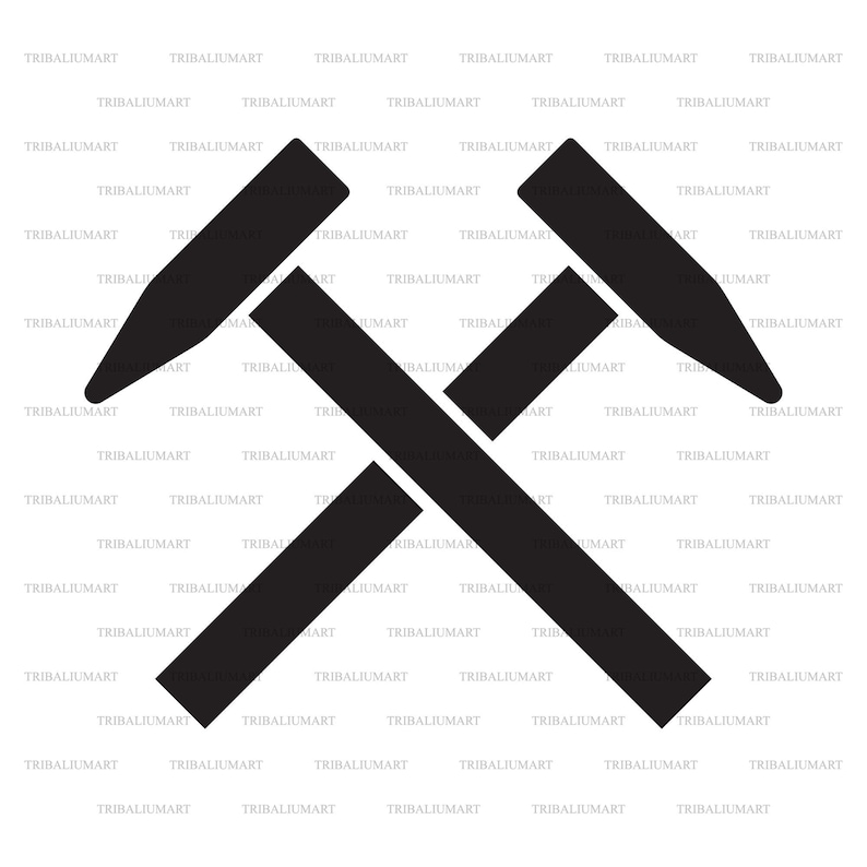 Crossed Hammers. Cut Files for Cricut. Clip Art eps Svg Etsy