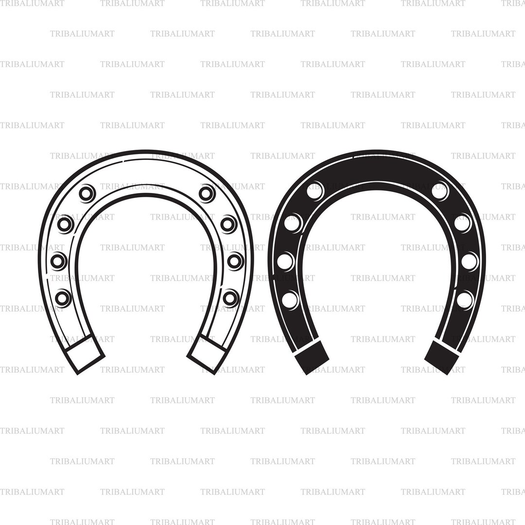 Hufeisen. Dateien für Cricut ausschneiden. ClipArt Silhouette - Etsy.de