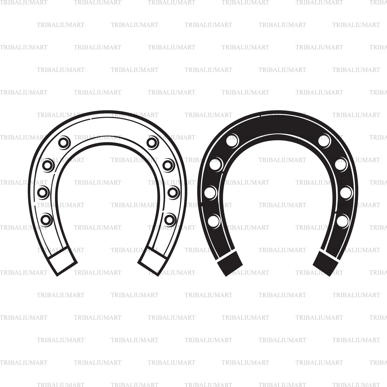 Hufeisen. Dateien für Cricut ausschneiden. ClipArt Silhouette | Etsy