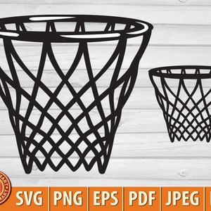 Basketballkorb. Cut Dateien für Cricut. Clip Art Silhouette (eps, svg, pdf, png, dxf, jpeg).