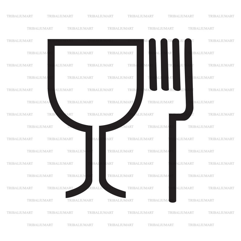 Food Safe Sign. Cut Files for Cricut. Clip Art Silhouettes Etsy