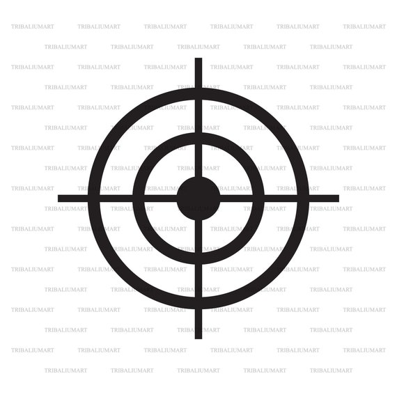 Cible de chasse, portée sniper, tir de fléchettes, fusil, arme. Couper les  fichiers pour Cricut. Silhouettes clipart eps, svg, pdf, png, dxf, jpeg. -   France