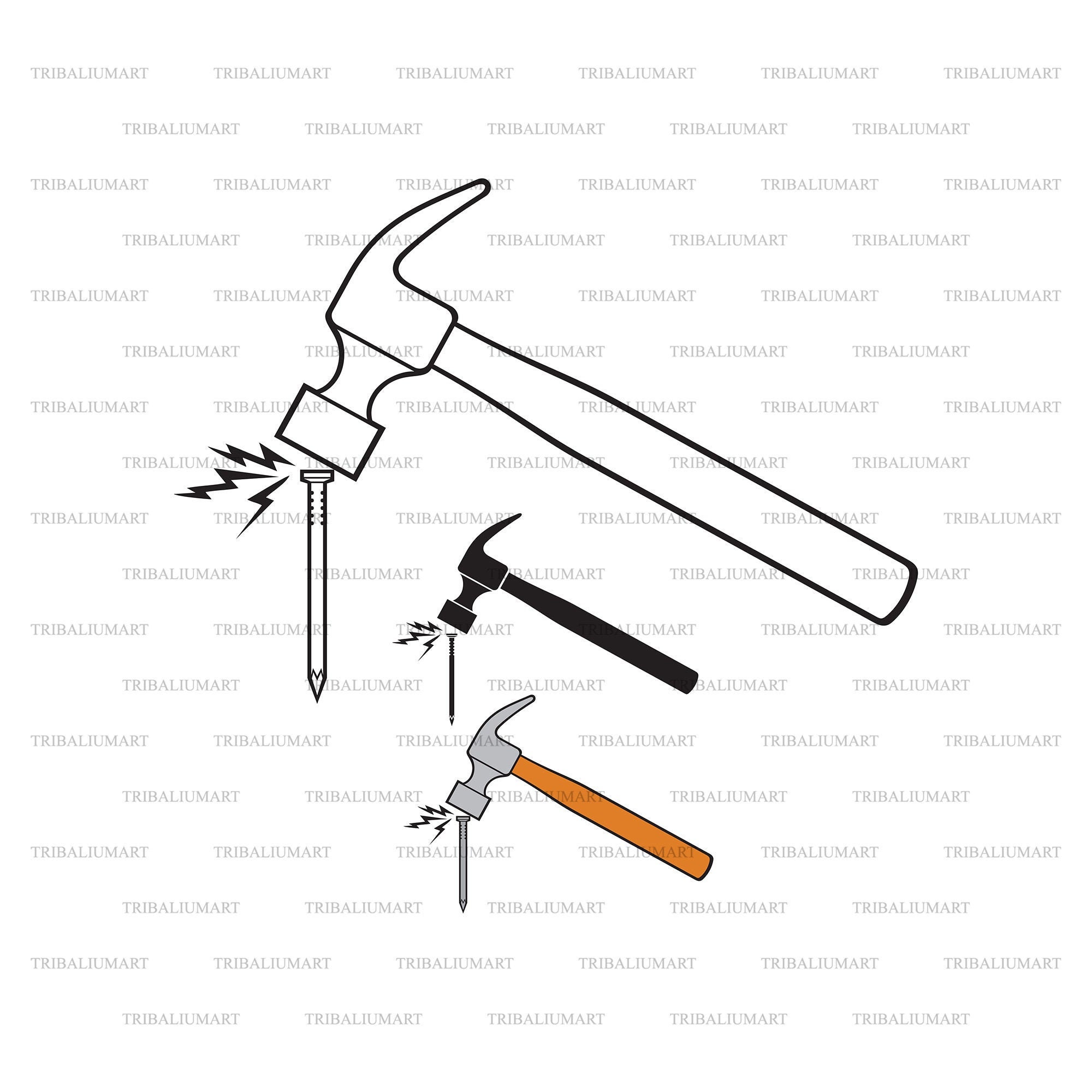 Hammer and Nails - Etsy Australia Hammer and Nails - Etsy Australia