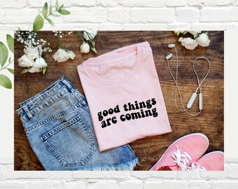 Vienen cosas buenas svg, dxf, png, Trendy Motivational Quote svg