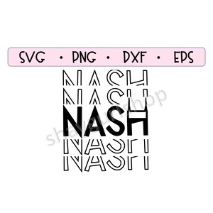 Puede incluir: Dise&ntilde;o gr&aacute;fico en blanco y negro de la palabra "NASH" repetida en un patr&oacute;n apilado. La palabra est&aacute; estilizada con un dise&ntilde;o geom&eacute;trico.