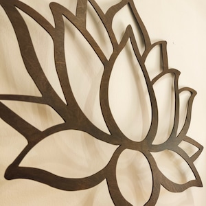 Lotus Wall Flower,Wall Art, Woode Decoration, Wall Hanging, Wood Decor, Living Room Decor, Large Decor, Spiritual Decor Files AI,DXF,SVG