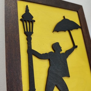 Handmade, Man with Umbrella, Wooden, wall bedroom decor gift, Files AI,DXF,SVG