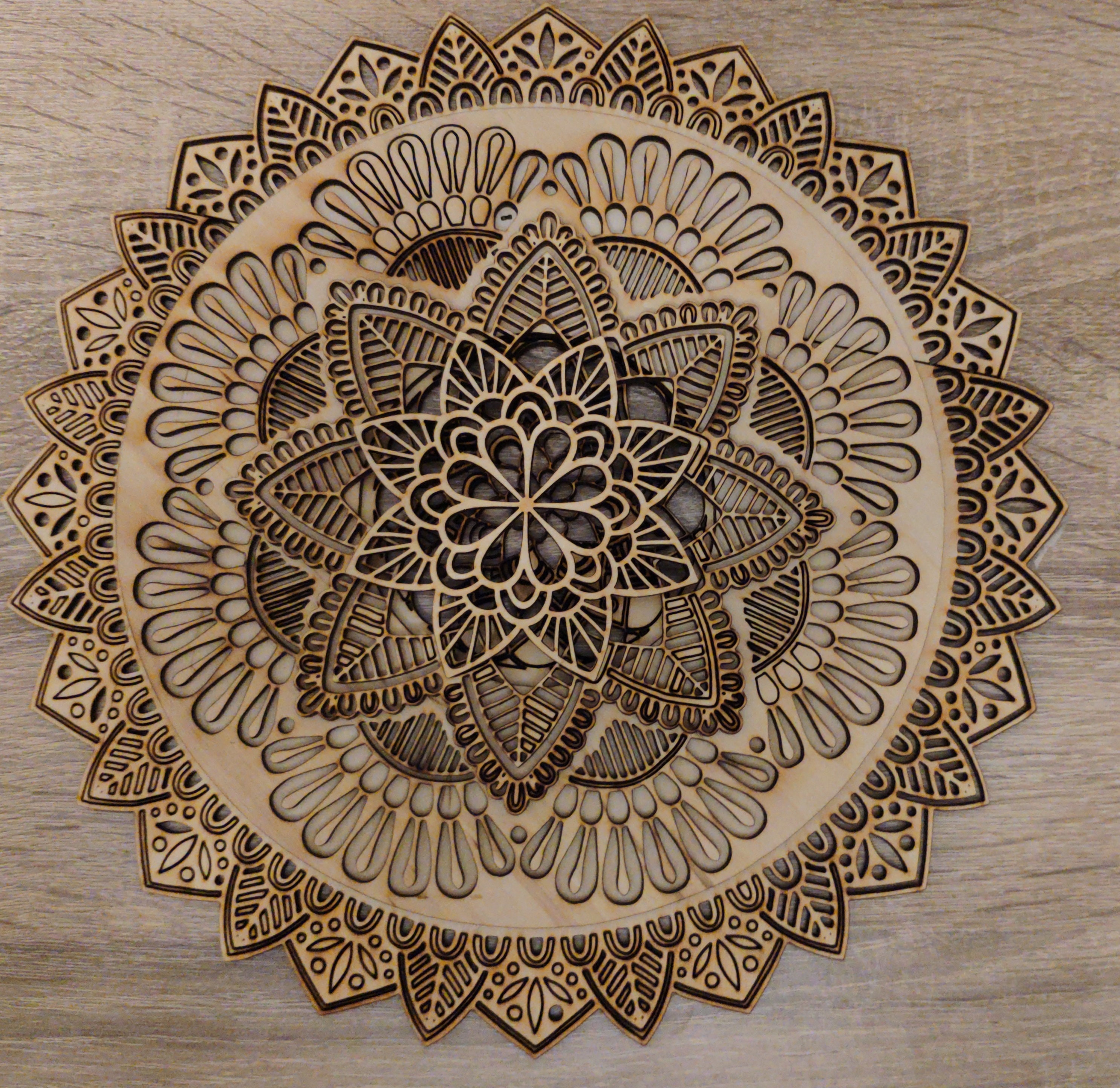 Mandala Wood Décor Living Room Wall Art Wood Wall Art Boho Etsy