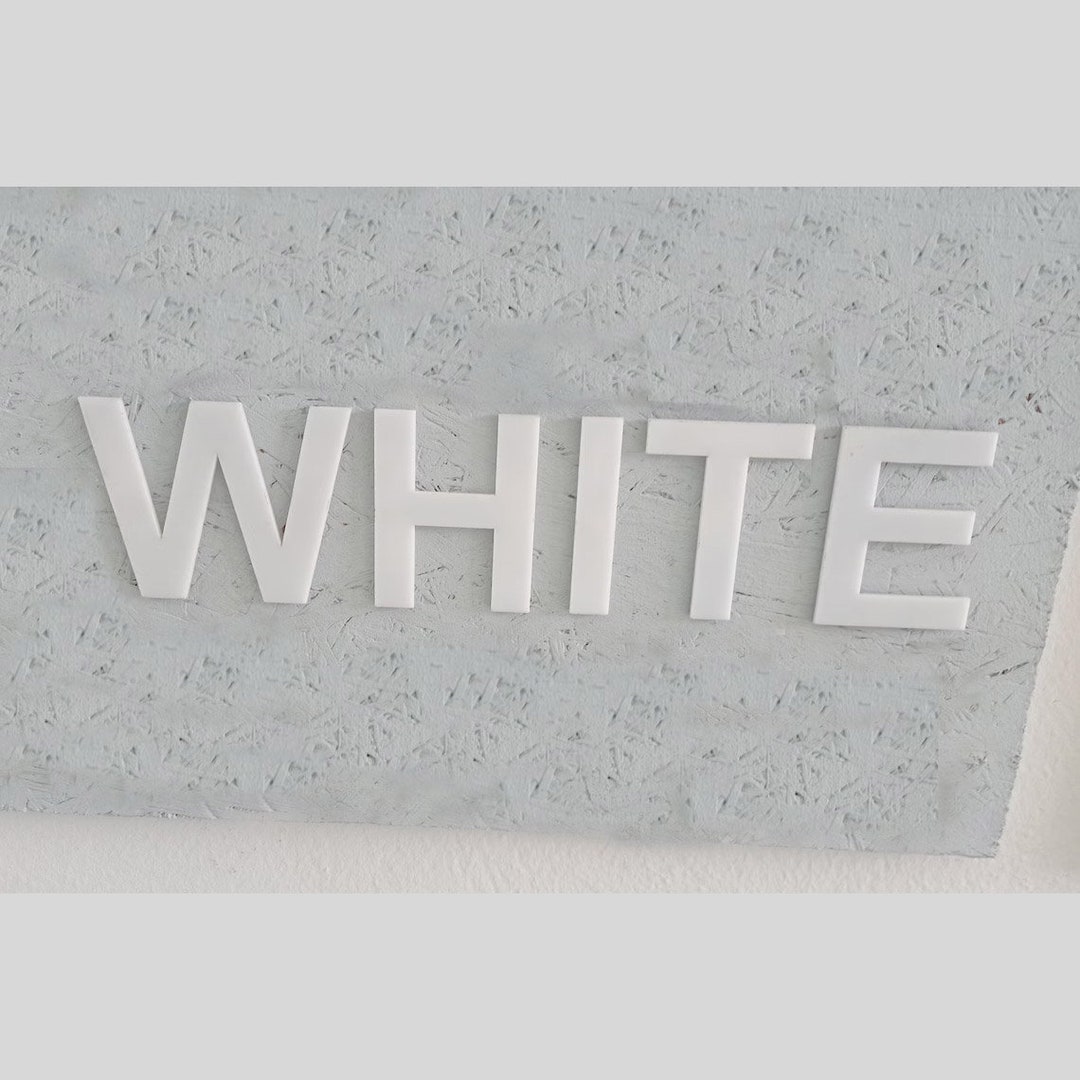 Acrylic Letters, Glossy White for Indoor and Outdoor Use. Lettering ...