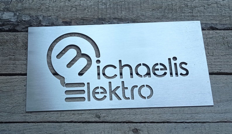 Lackierschablone Sprühschablone Malerschablone wiederverwendbar aus Aluminium personalisiert Bild 6