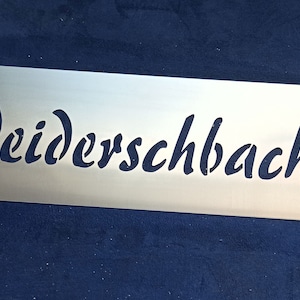 Lackierschablone Sprühschablone Malerschablone wiederverwendbar aus Aluminium personalisiert Bild 7