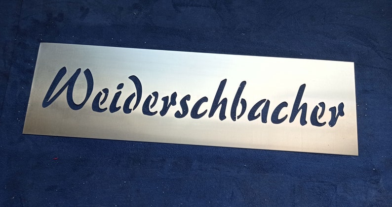 Lackierschablone Sprühschablone Malerschablone wiederverwendbar aus Aluminium personalisiert Bild 7