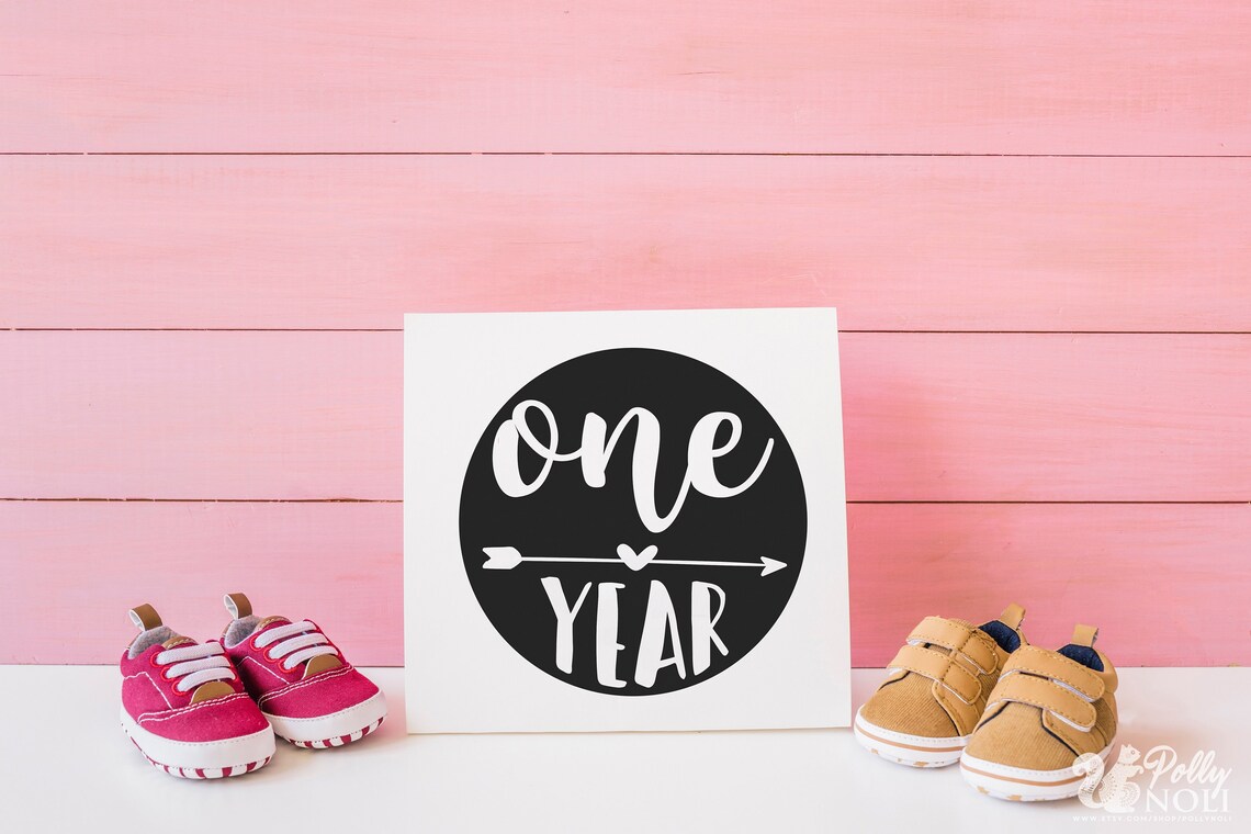 Download One Year Svg Cut Files Baby First Birthday Svg Baby Onesie Svg | Etsy