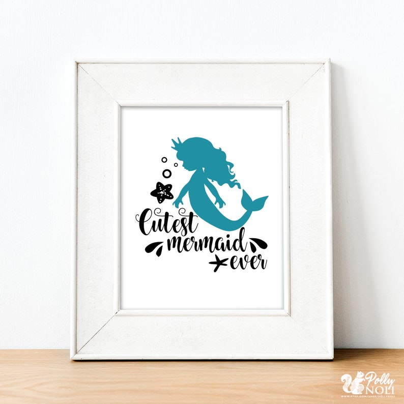 Download Baby Girl Mermaid Bodysuit Or Shirt Mermaid Svg Png Cricut Silhouette Clipart Dxf Cutest Mermaid Ever Mermaid Digital Download Svg Clip Art Art Collectibles