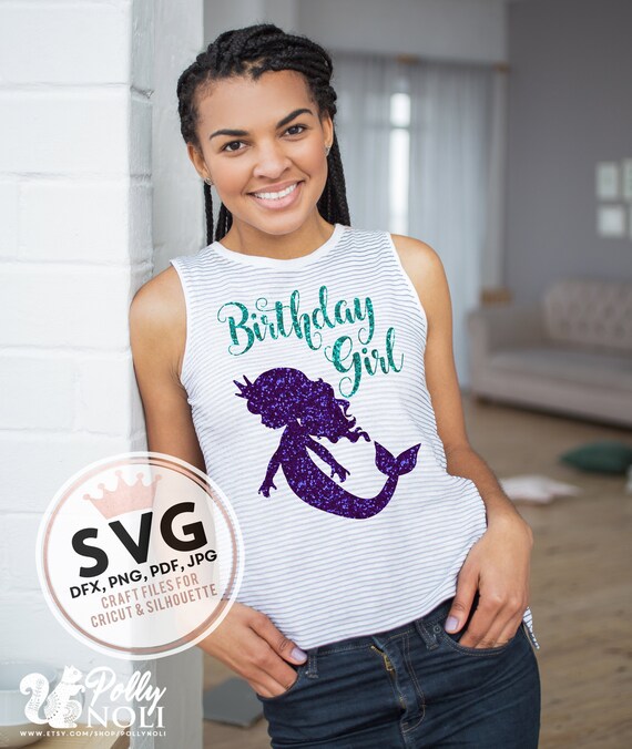 Download Mermaid Birthday Svg Mermaid Birthday Shirt Printable Etsy