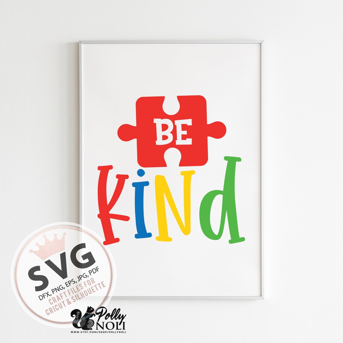 Be Kind Svg Autism Awareness Svg Autism puzzle svg In A Etsy