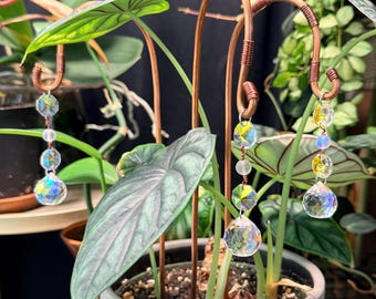 Sun Catcher Prism Plant Stake – Whimsical Plant Decor