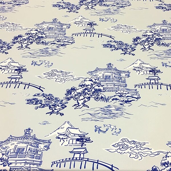 Toile de Jouy tissu de style campagnard, tissu d’ameublement, tissu gris japonais, rembourrage rideau coussin canapé tissu