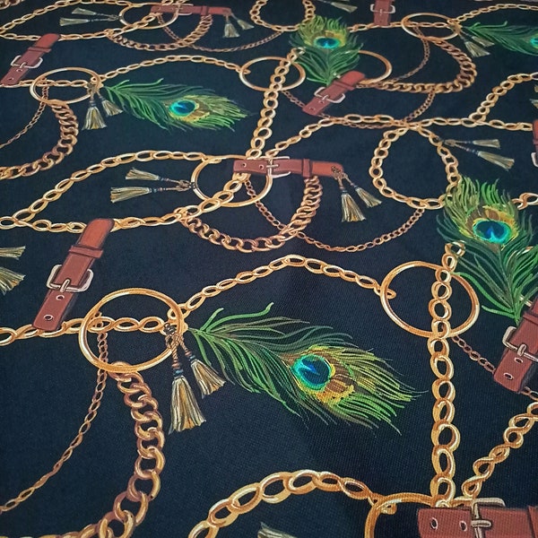 feather, chain peacock feather, modern luxery fabric for upholstery, bag, curtain, tablecloth, jacket, skirt, organizer fabric,pillow fabric