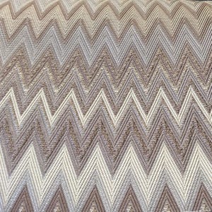 Beige Cream Gray Zigzag Woven Fabric By The Yard, zigzag Chevron Upholstery fabric, tapestry fabric for chair, curtain, sofa, couch