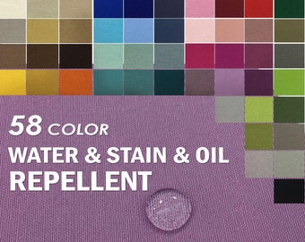 Lilac plain Cotton Duck Canvas Fabric, indoor, outdoor canvas fabric. by the yard, Lilac water stain oil repellent fabric