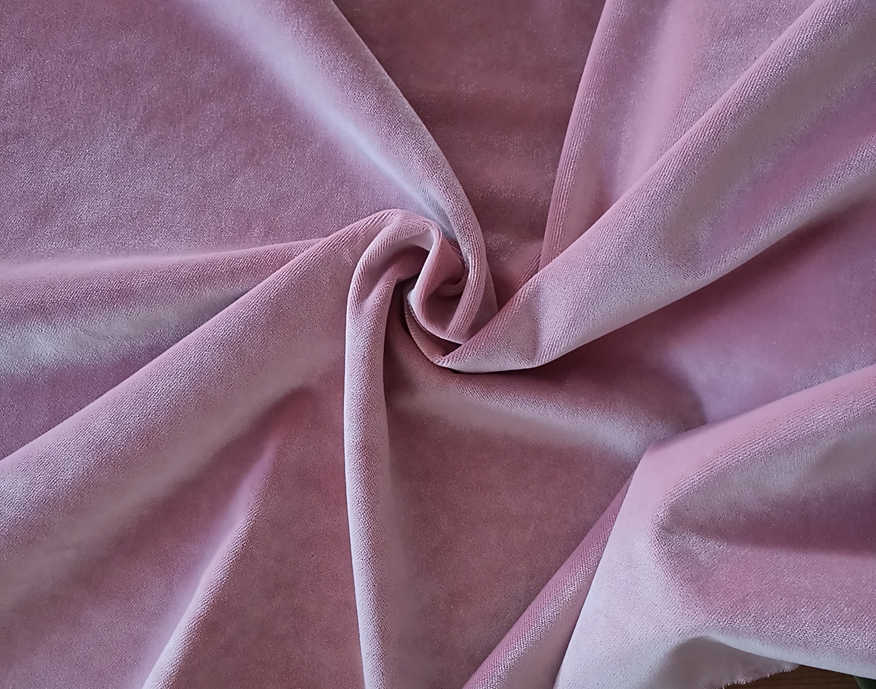 Blush Pink Velvet fabric by the yard Luxury pink Velvet Etsy