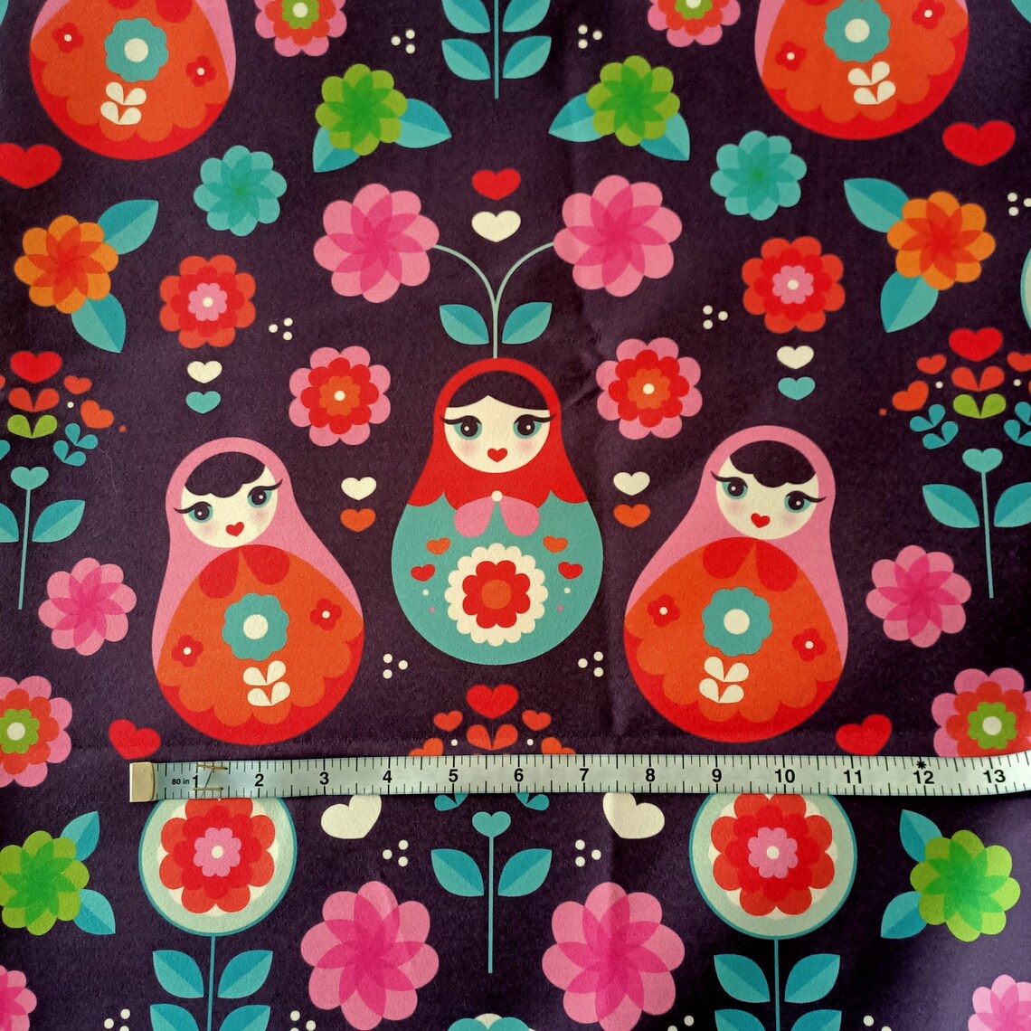 Russian matryoshka fabric Nesting Dolls fabric Russian Etsy