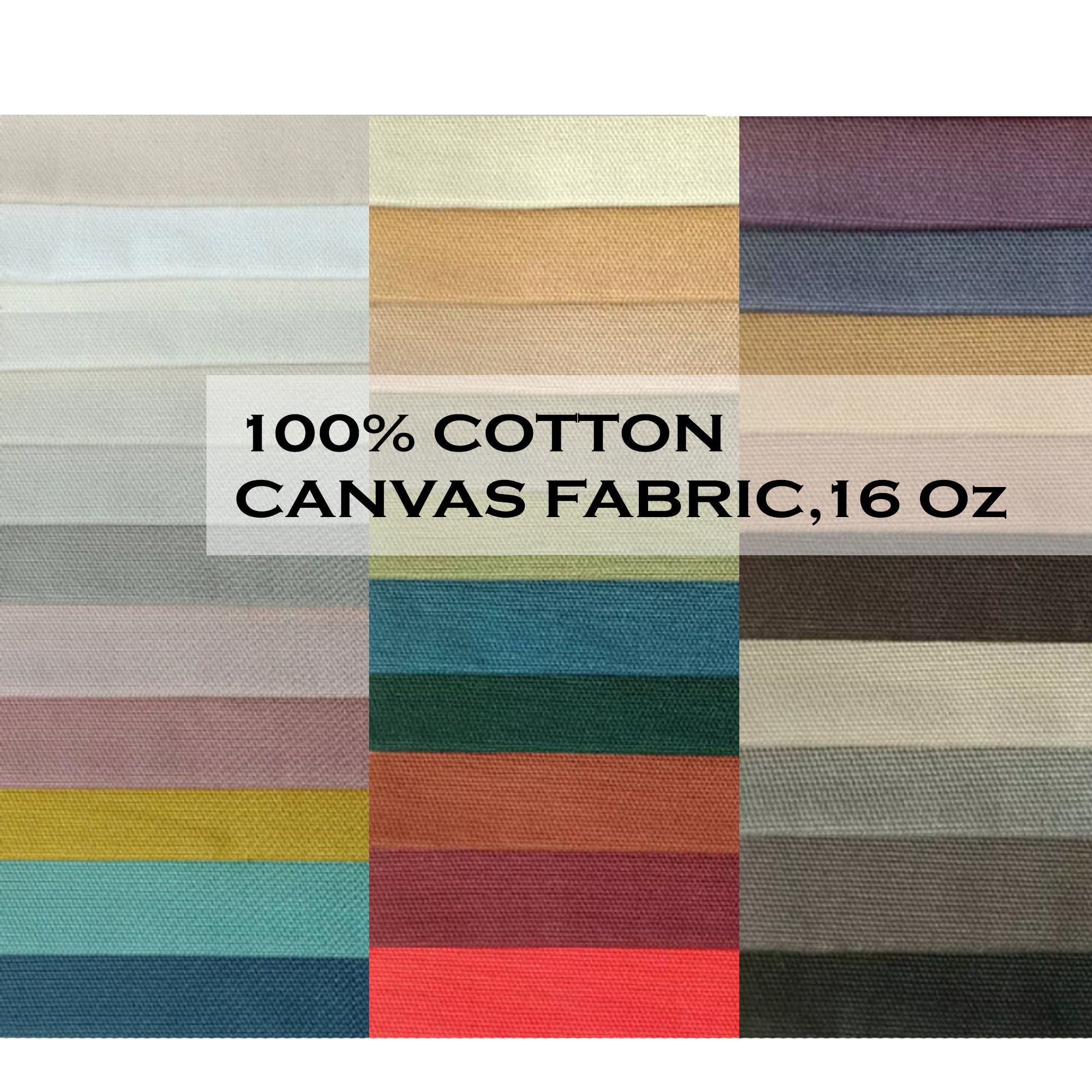 colour canvas fabric