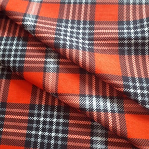 Scottish plaid fabric, Scottish upholstery, Scottish table cloth fabric, red and black pattern fabric, tartan upholstery Fabric,plaid fabric