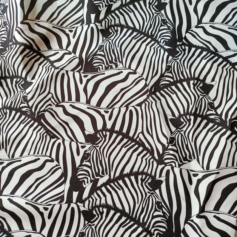 Zebra print fabric luxery fabric for home textile zebra herd Etsy