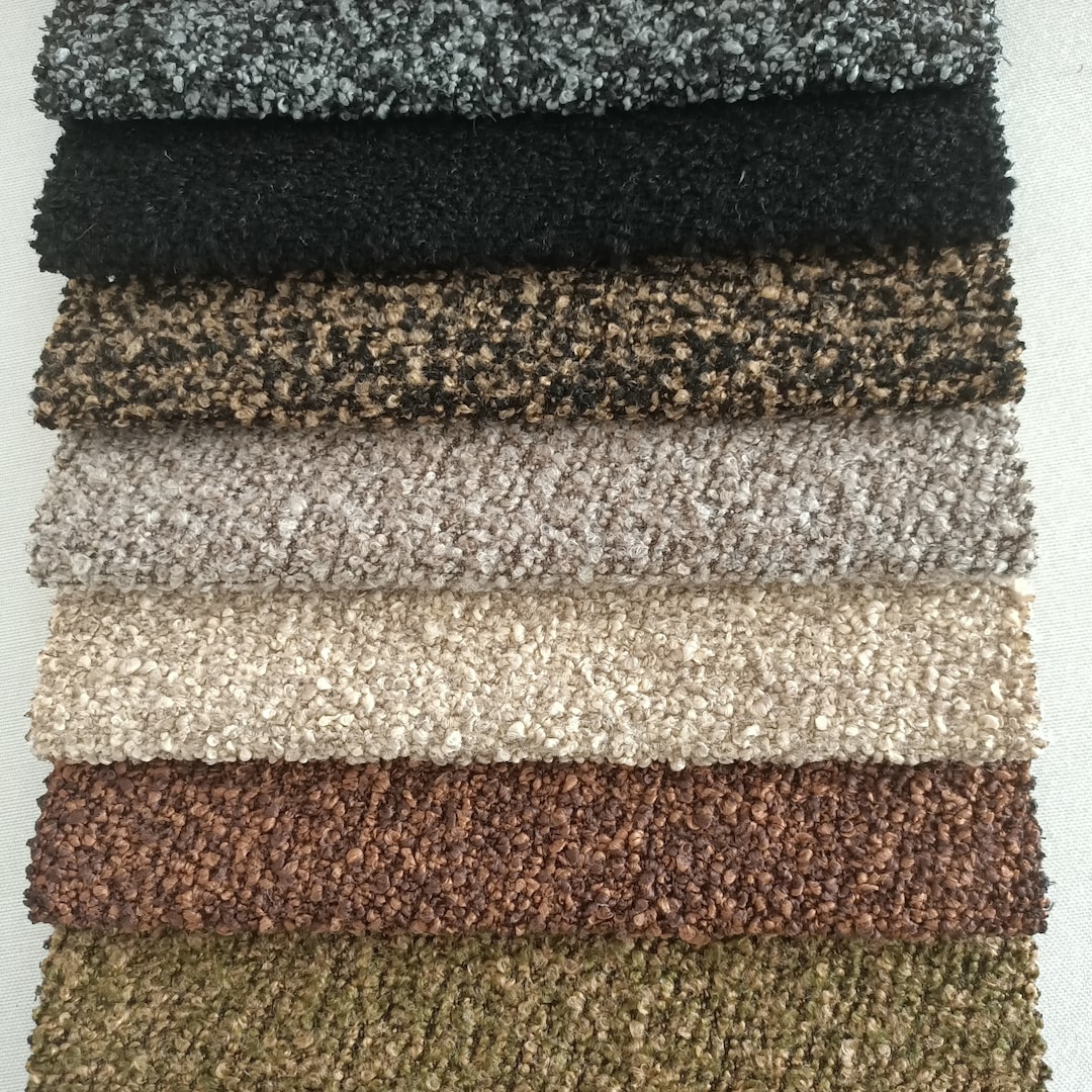 Textured Boucle Upholstery Fabric, Furniture Home Decor, Sofa, Couch