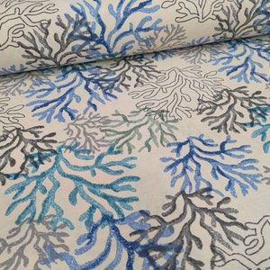 Coastal Fabric by Yard, Nautical Fabric, Marine Upholstery Fabric, reef fabric, by the yard fabric, chair, sofa, curtain, upholstery