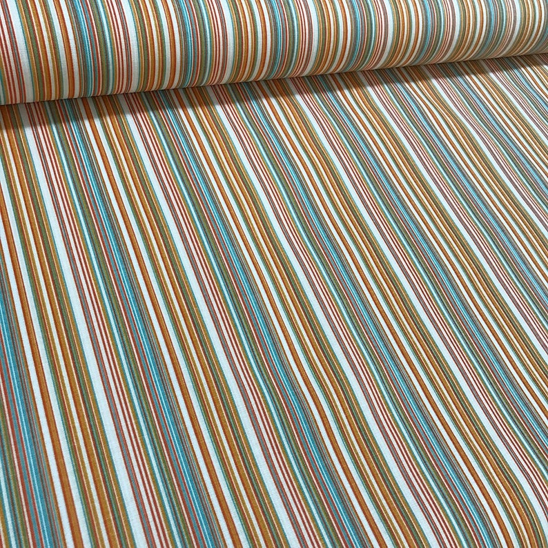 outdoor canvas fabric striped Cotton Duck Canvas Fabric by the yard Blue Striped Cotton Canvas Fabric indoor