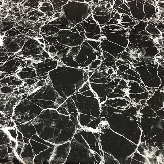 Black Marble Print Fabric for Upholstery modern home textile | Etsy